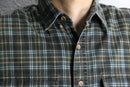 "St. John’s Bay" over check pattern L/S cotton shirt