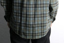 "St. John’s Bay" over check pattern L/S cotton shirt