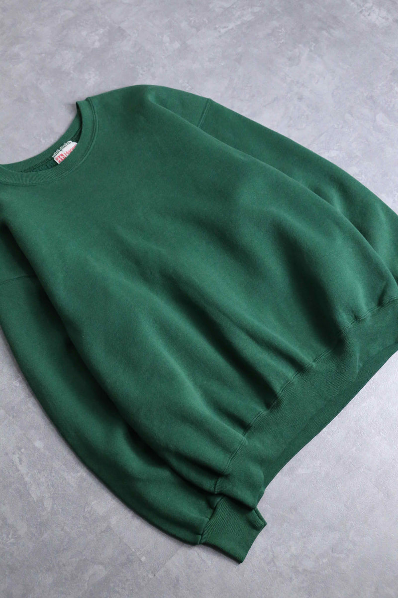 "Hanes" green one color sweat set up