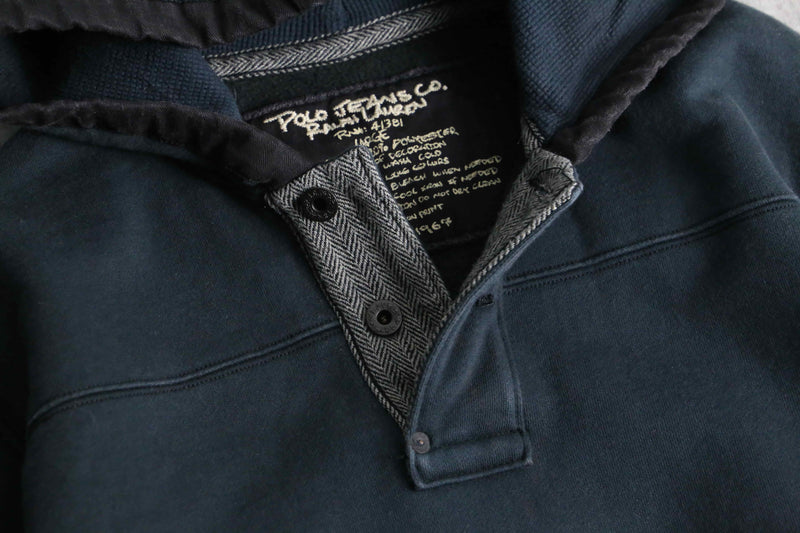 2000s Polo Jeans half button sweat hoodie