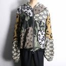 "Re:make" random docking うさ耳　knit hoodie