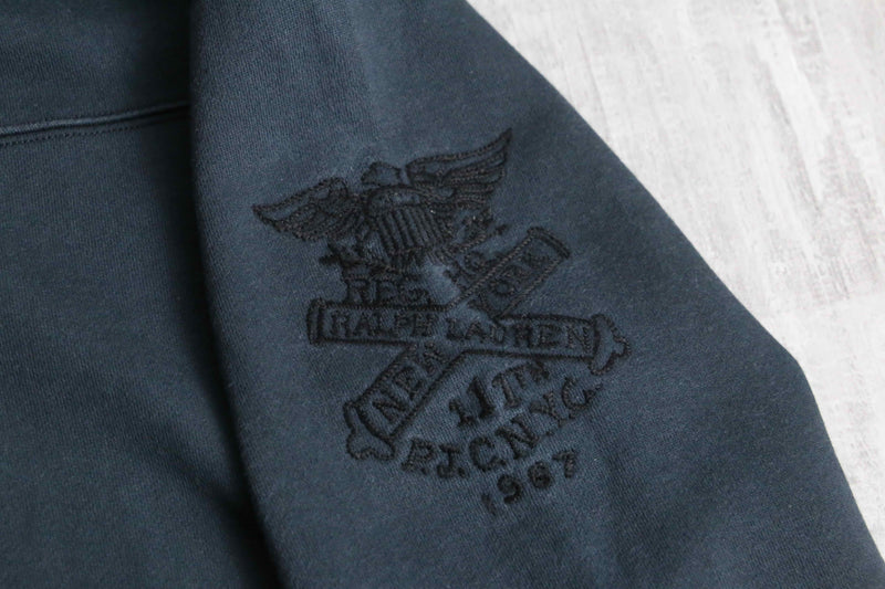 2000s Polo Jeans half button sweat hoodie
