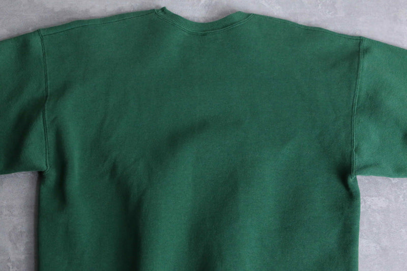 "Hanes" green one color sweat set up