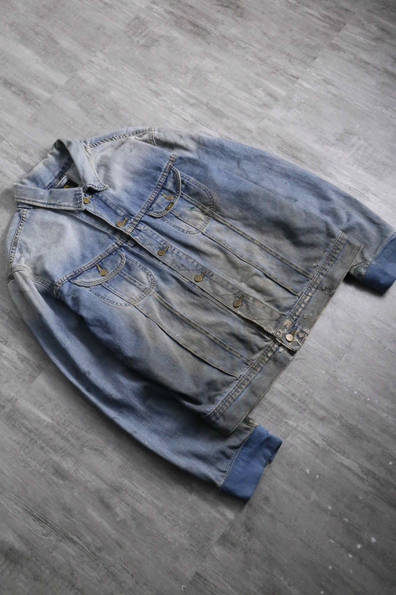 late 1990-00s Lee 220J denim tracker jacket "襤褸"