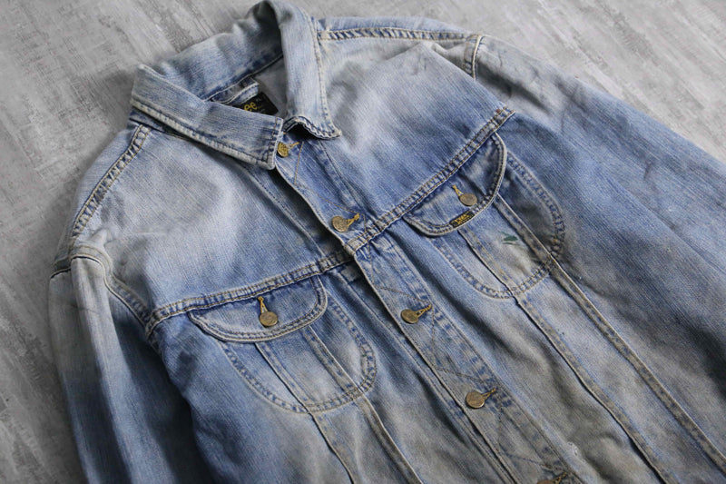 late 1990-00s Lee 220J denim tracker jacket "襤褸"