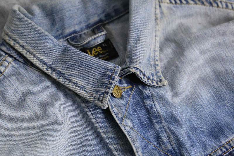 late 1990-00s Lee 220J denim tracker jacket "襤褸"