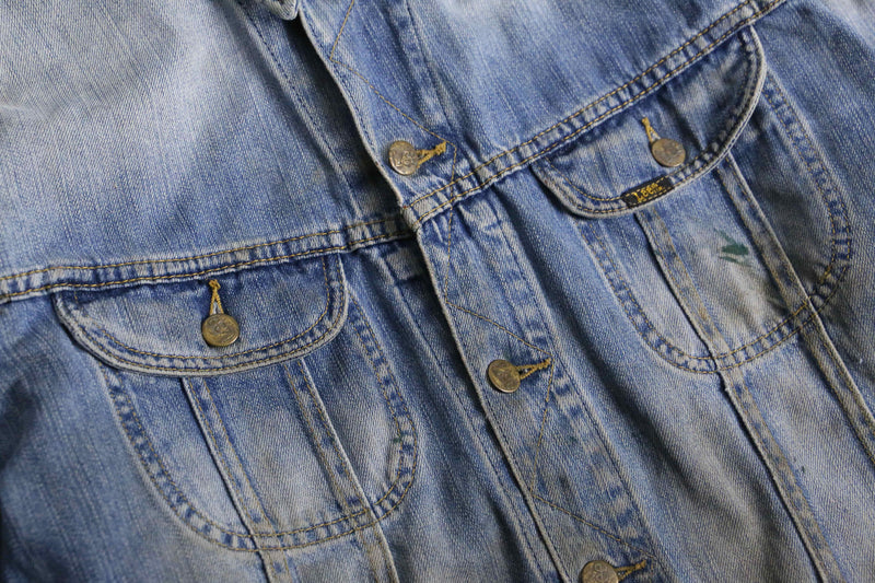 late 1990-00s Lee 220J denim tracker jacket "襤褸"