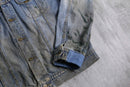 late 1990-00s Lee 220J denim tracker jacket "襤褸"
