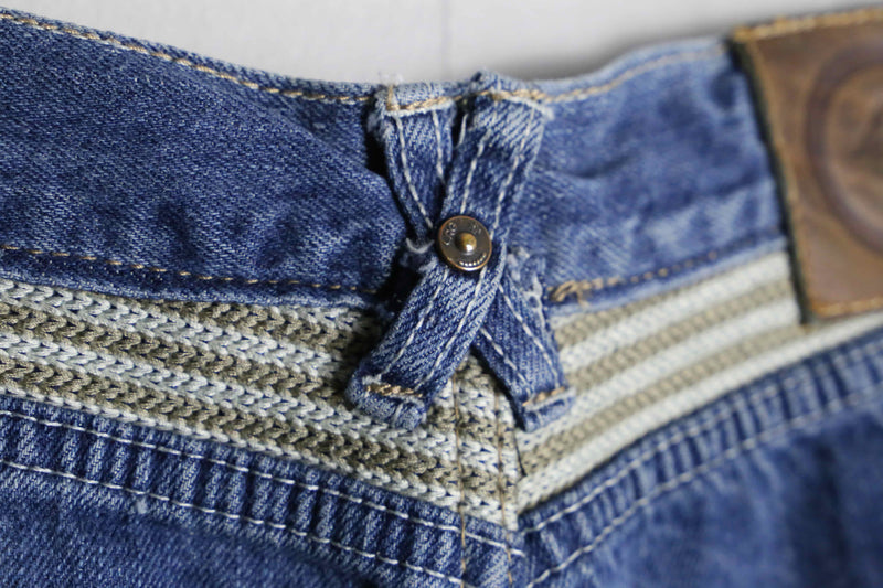 rope design denim pants