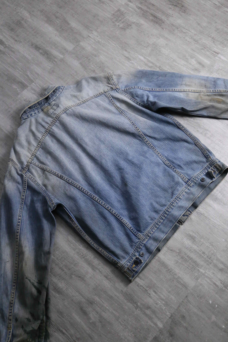 late 1990-00s Lee 220J denim tracker jacket "襤褸"
