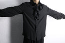 black volume sleeve frill shirt