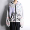 "Re:make" random docking うさ耳　knit hoodie