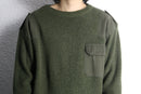 khaki olive military rib knit sweater
