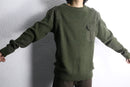 khaki olive military rib knit sweater
