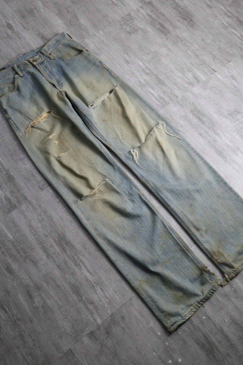 2000s Lee destroy straight denim pants