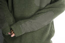 khaki olive military rib knit sweater