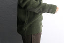 khaki olive military rib knit sweater