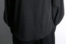 black volume sleeve frill shirt
