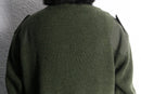 khaki olive military rib knit sweater