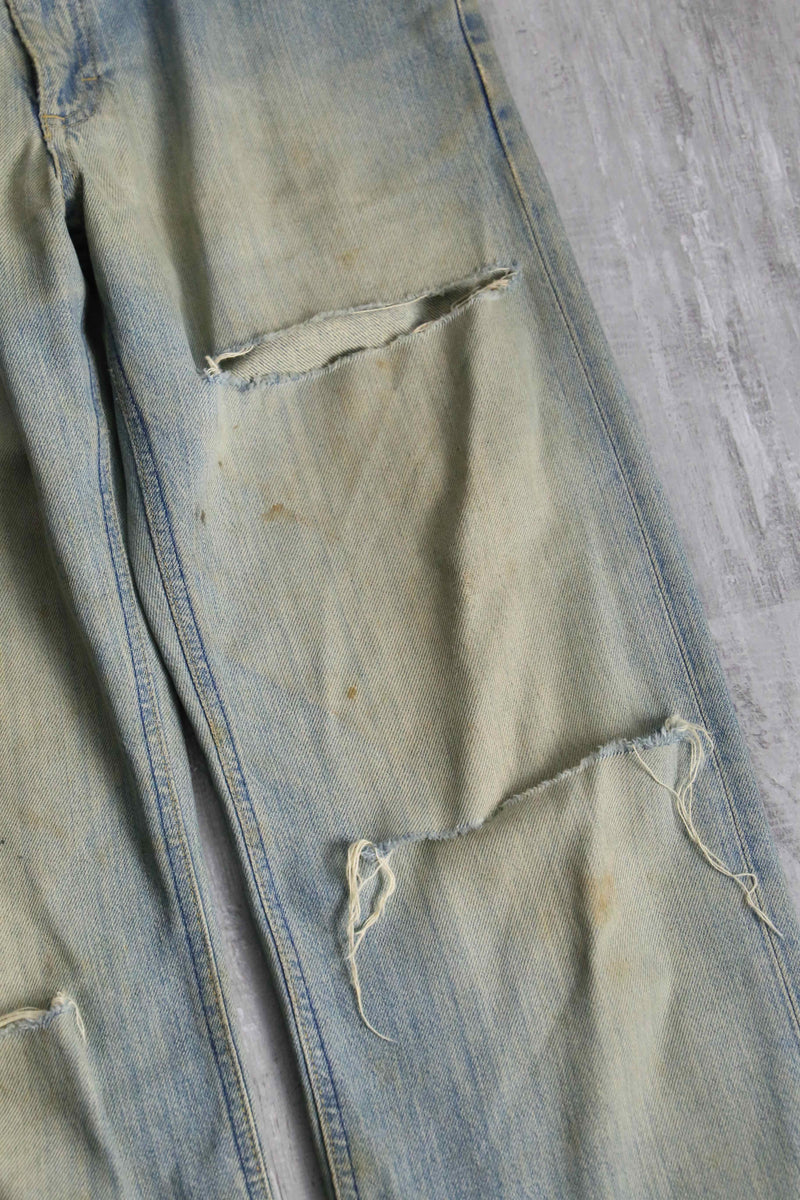 2000s Lee destroy straight denim pants