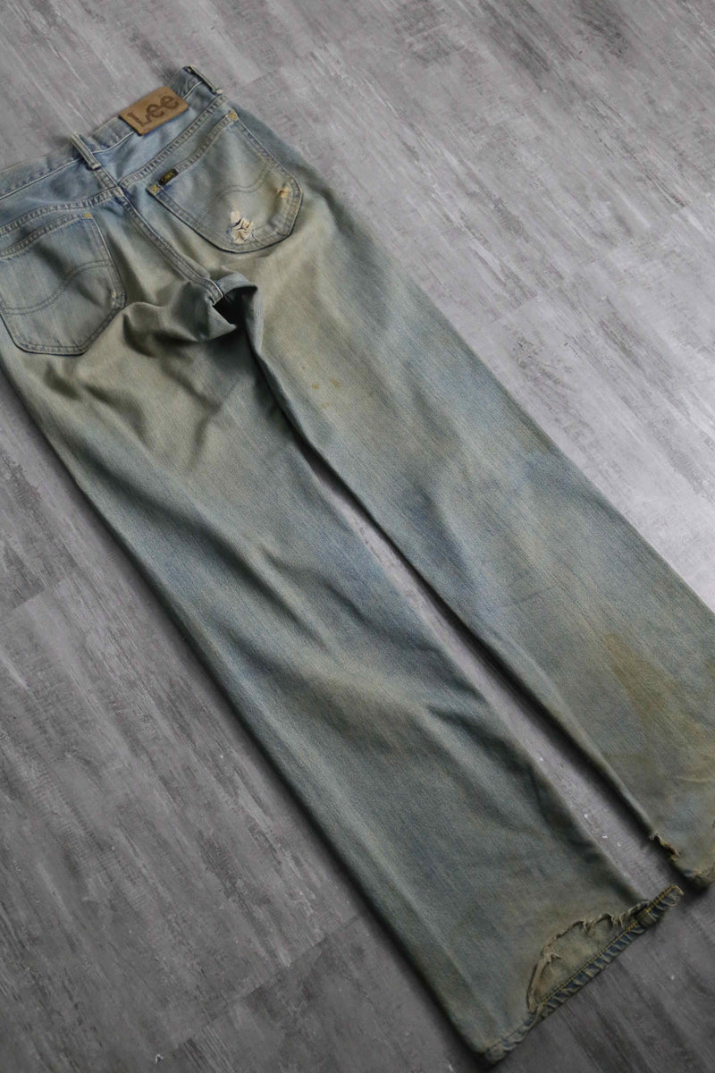2000s Lee destroy straight denim pants