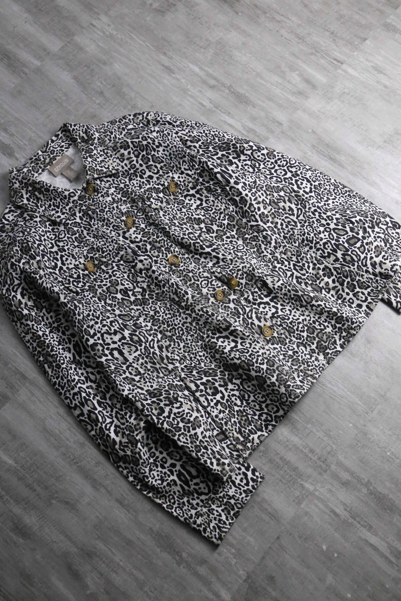 1990s CHICO'S leopard tracker jacket