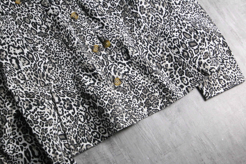 1990s CHICO'S leopard tracker jacket