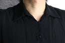 long two-button cuff rayon shirt
