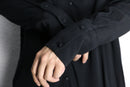 long two-button cuff rayon shirt