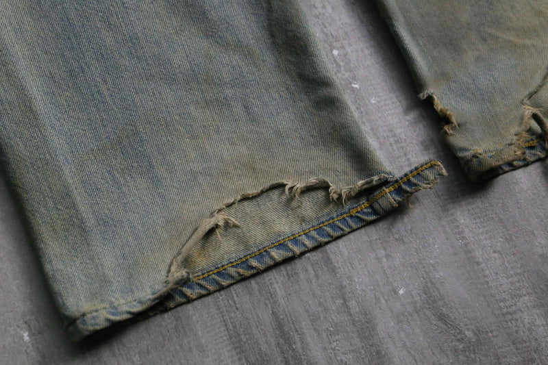 2000s Lee destroy straight denim pants