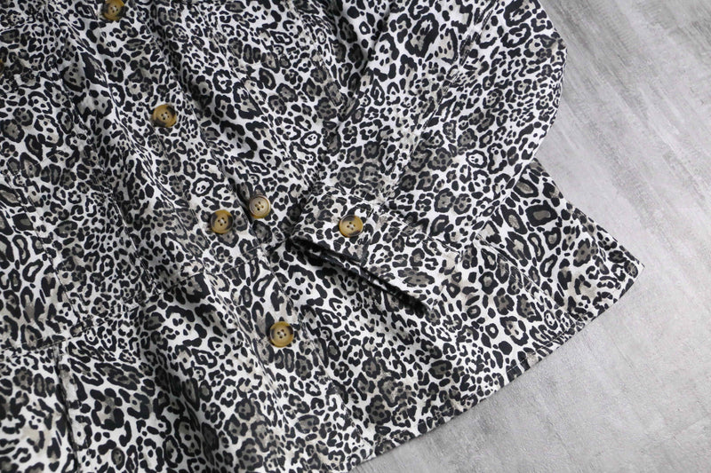 1990s CHICO'S leopard tracker jacket