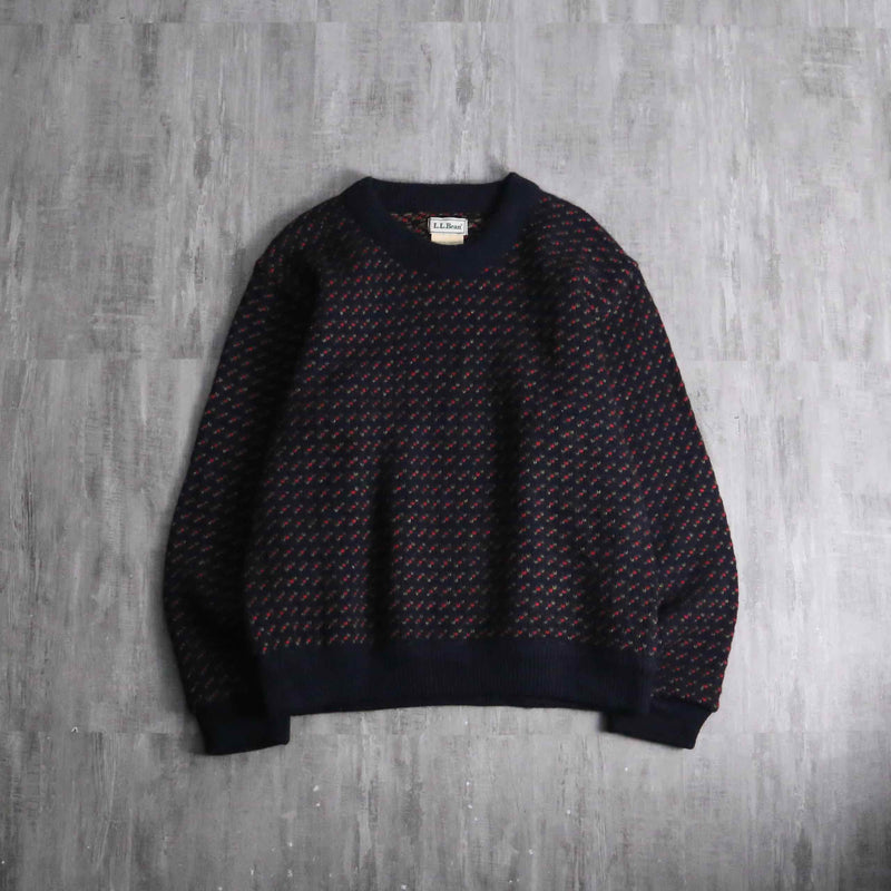 1970-80s L.L.Bean bird's eye knit made in Norway