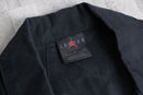 “JORDAN” black open collar shirt