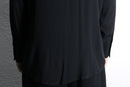 long two-button cuff rayon shirt