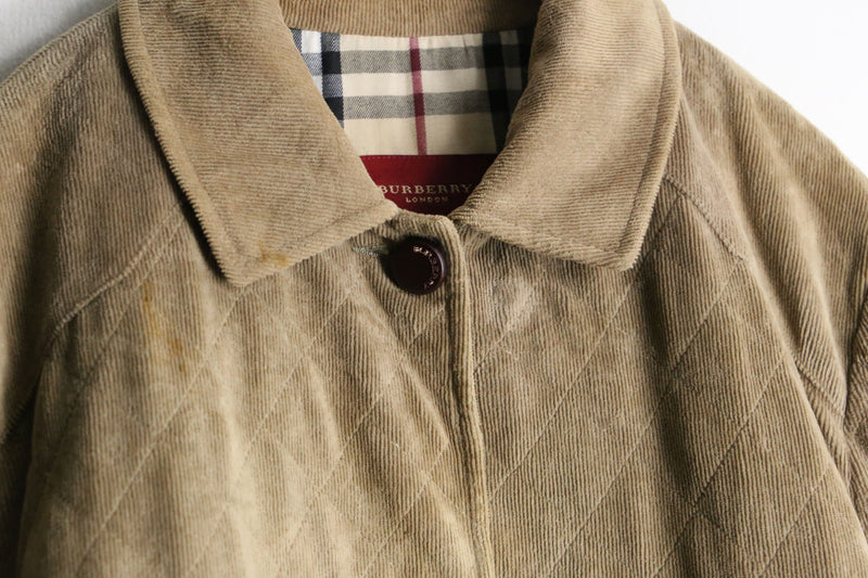 00’s “Burberry” corduroy coverall jacket