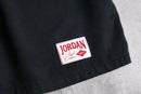 “JORDAN” black open collar shirt