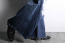 ''Re:make'' embroidery flare denim pants