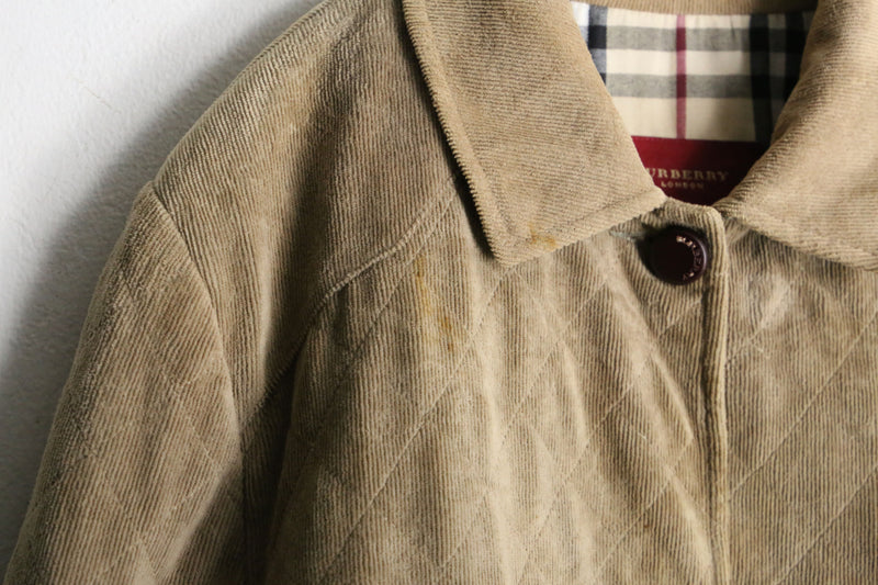 00’s “Burberry” corduroy coverall jacket