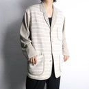 ivory knit switch light jacket