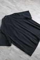 “JORDAN” black open collar shirt