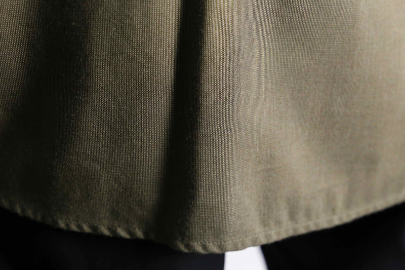 rayon 100% khaki color stripe & border design shirt
