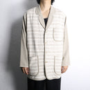 ivory knit switch light jacket