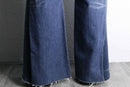 ''Re:make'' embroidery flare denim pants