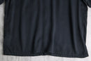 “JORDAN” black open collar shirt