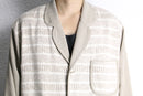 ivory knit switch light jacket