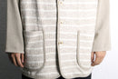 ivory knit switch light jacket