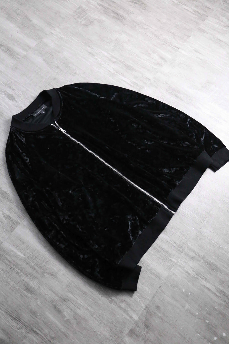 2000s I.N.C crash velour blouson