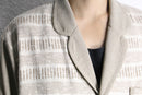 ivory knit switch light jacket