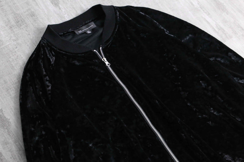 2000s I.N.C crash velour blouson