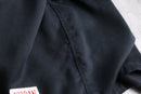 “JORDAN” black open collar shirt